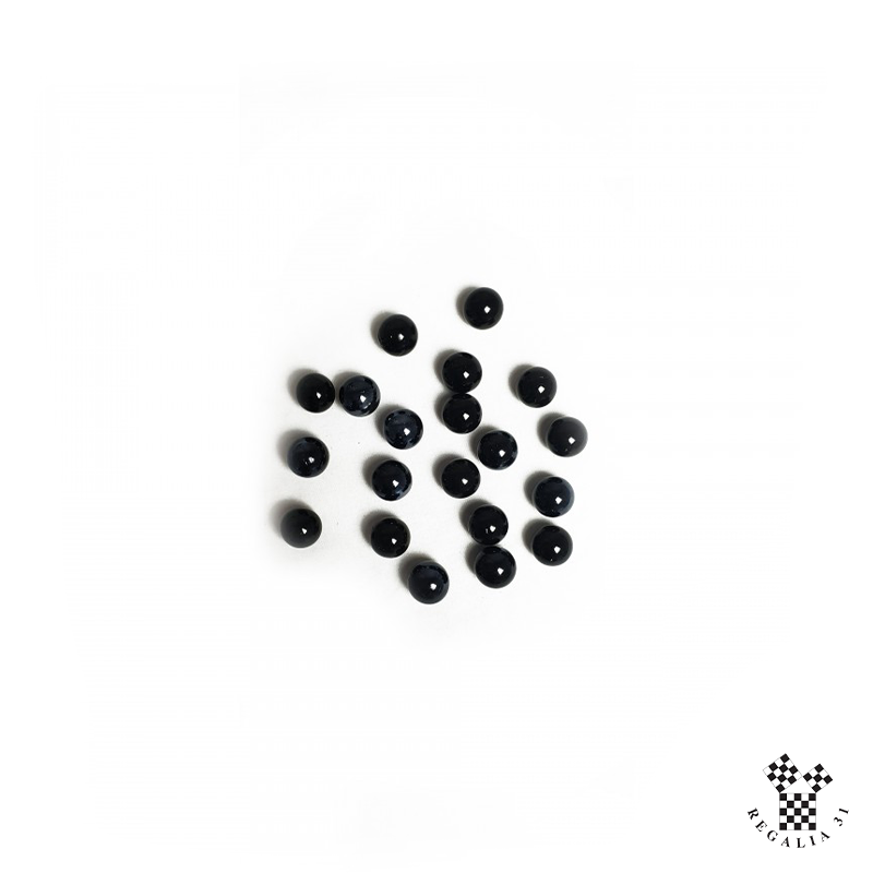 Ballottes (billes de verre teinté dans la masse) noires