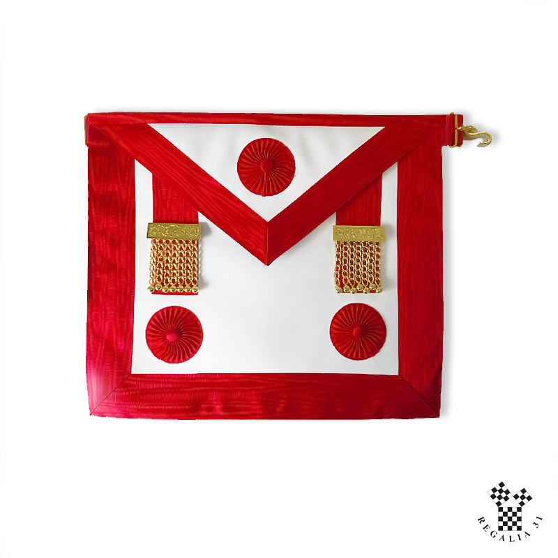 Tablier MM REAA, Peau (DOS Rouge)