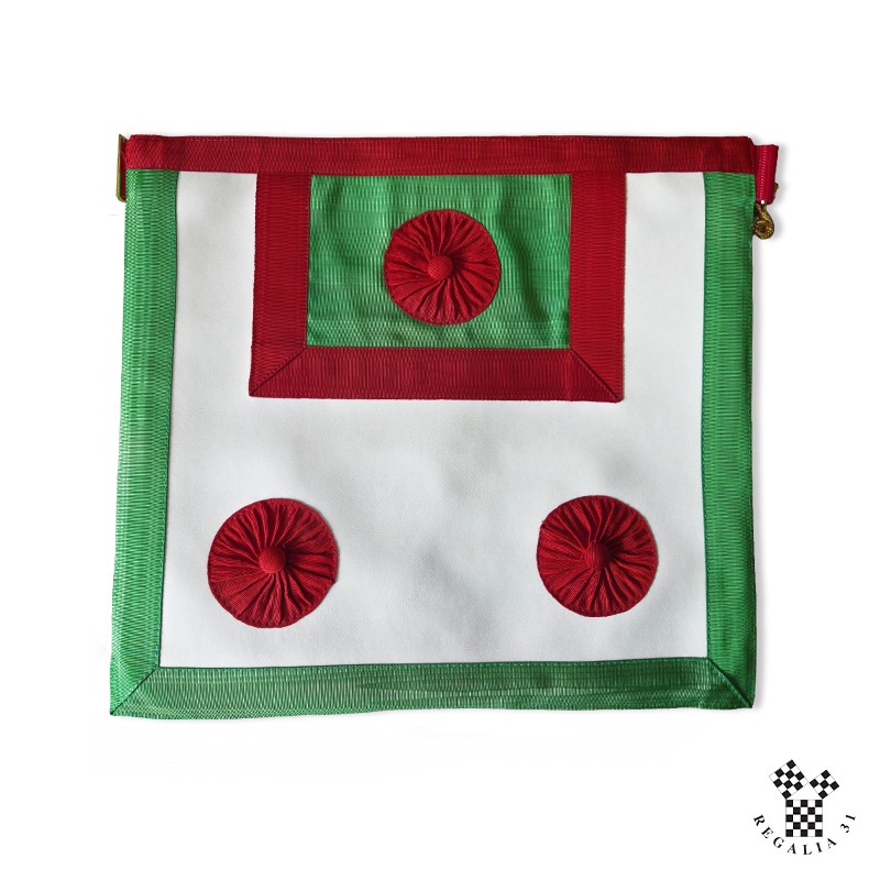 Tablier M.E.S.A., (36 x 40) simili, 3 cocardes rouges