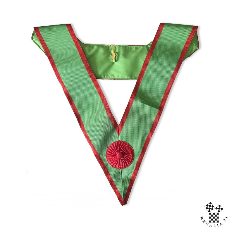 Sautoir M.E.S.A., moire 110 mm., cocarde rouge